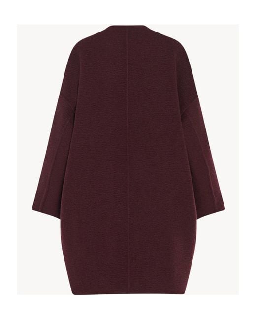 The Row Purple Long-Sleeved Coat