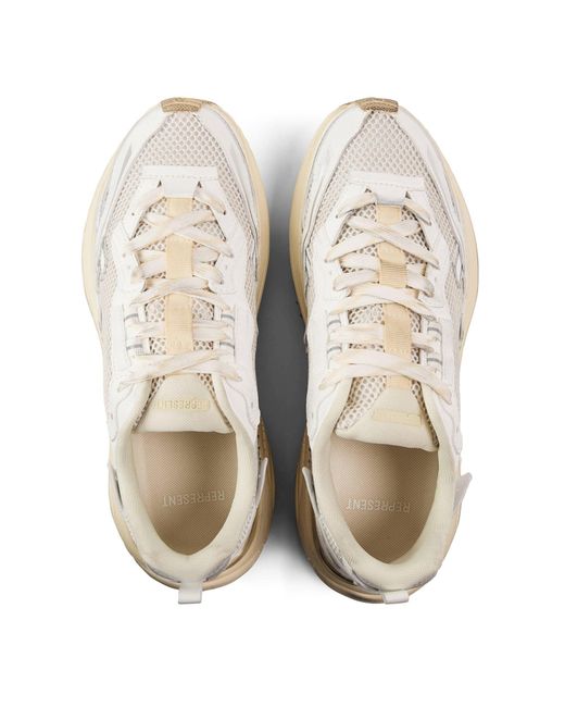 Represent White Minimalist Sneakers for men