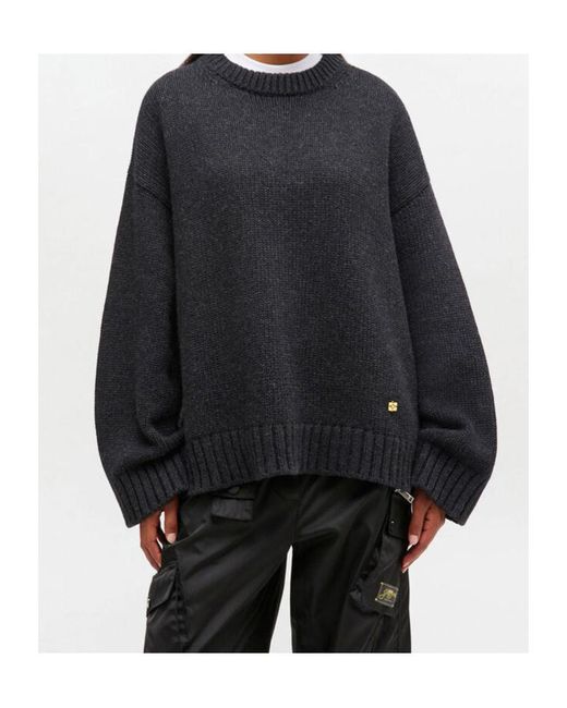 Ganni Blue Dark Wool Mix Jumper