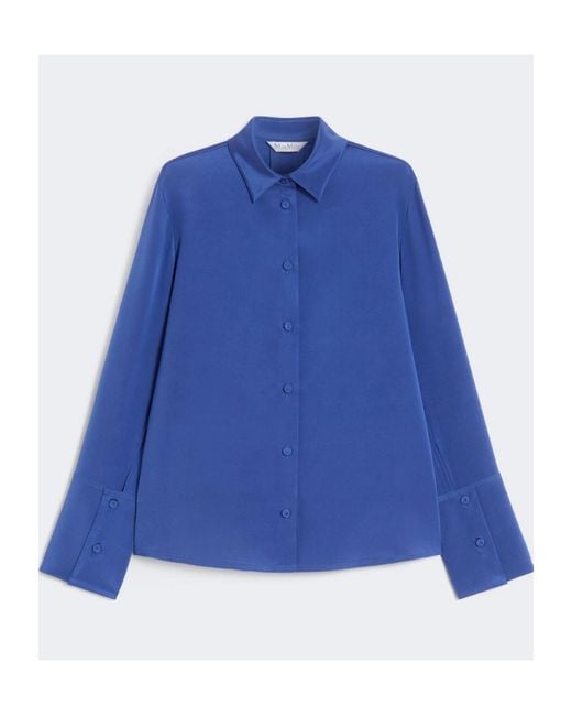 Max Mara Blue Voliera Oversize Shirt