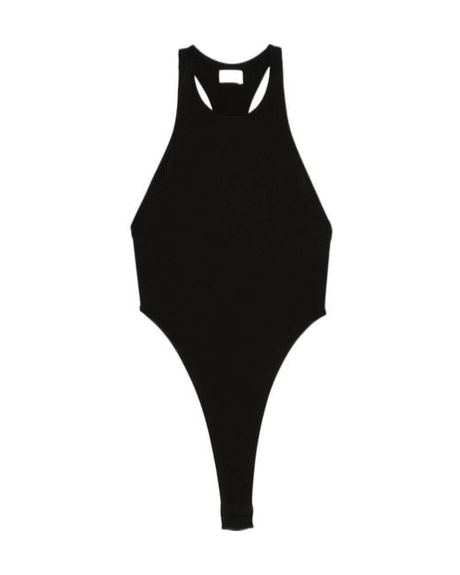 ANDAMANE Black Fonda Racerback Bodysuit