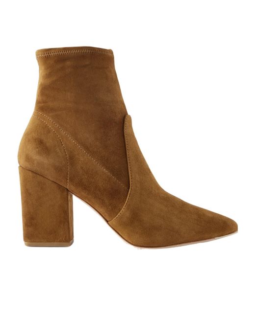 Loeffler Randall Brown Isla Suede Ankle Boots
