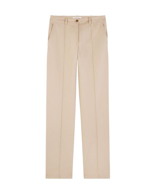 Maison Kitsuné Natural Maison Kitsuné Straight-Leg Tailored Trousers