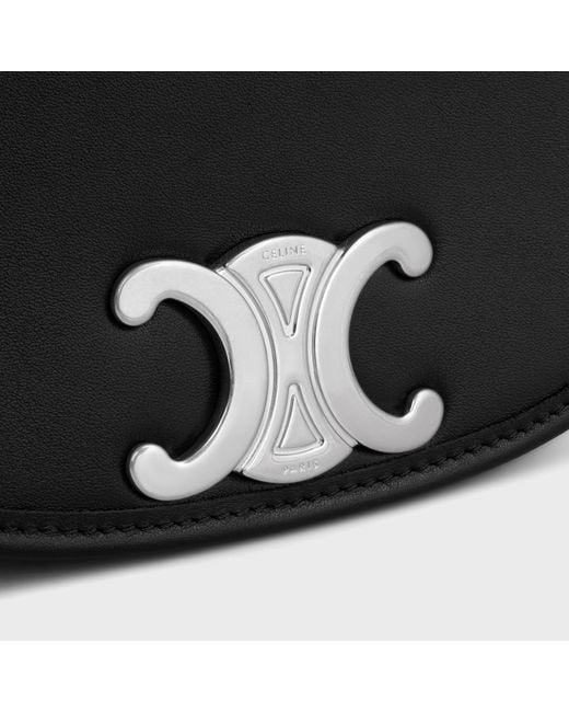 Céline Black Small Besace Strap Triomphe for men