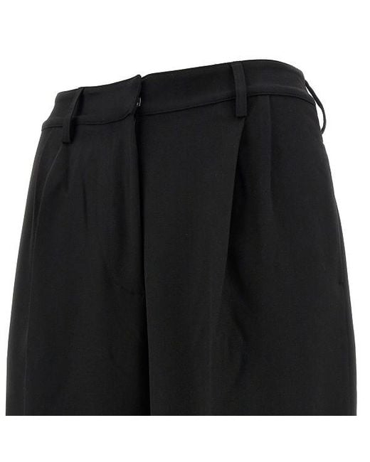 Beaufille Black Casual Pants With Waist And Loop Straps