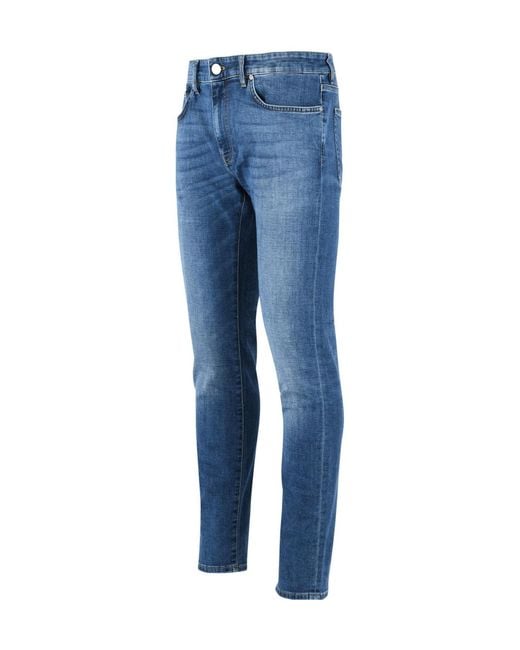 Pt05 Blue 'Swing' Stretch Denim Jeans for men