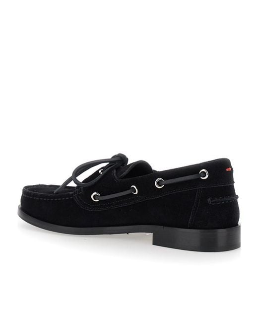 Aeyde Black Harris Round Toe Lace-Up Shoes