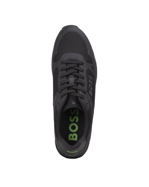 Boss Black Solid Color Sneakers for men