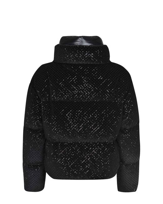 Herno Gray Zip-Up Quilted Jacket