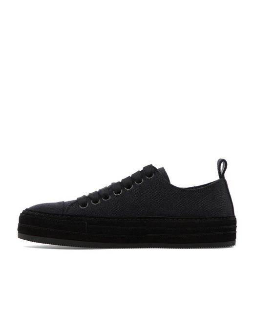 Ann Demeulemeester Black Gert Low-Top Sneakers
