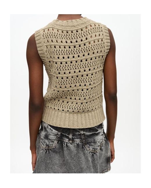 Ganni Gray Knitted Vest