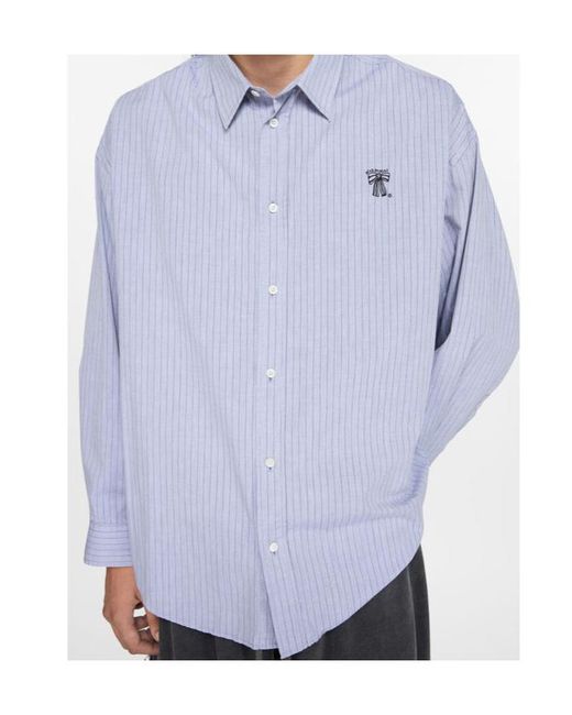 Acne Blue Long-Sleeved Shirt