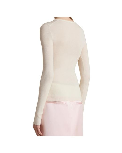 Khaite White Tania Top