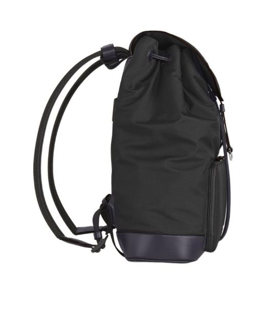 Montblanc Black Panorama Flap Backpack for men