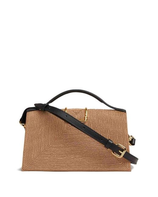 Jacquemus Brown La Pochette Rond Carré Top Handle Bag