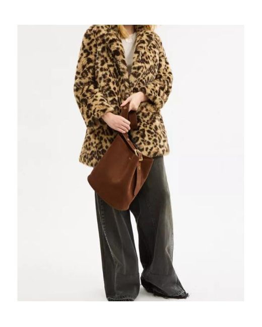 COACH Brown Bleecket Leather Bucket Bag