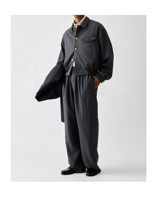 Jacquemus Blue Long-Sleeve Casual Jacket for men