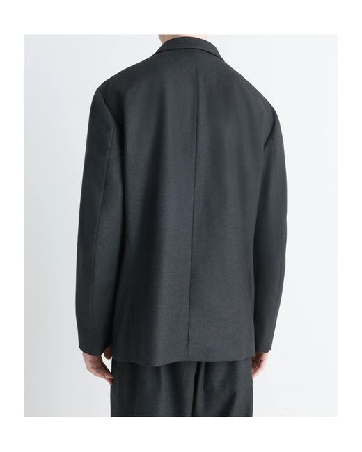 Lemaire Blue Single-Breasted Tailored Blazer for men