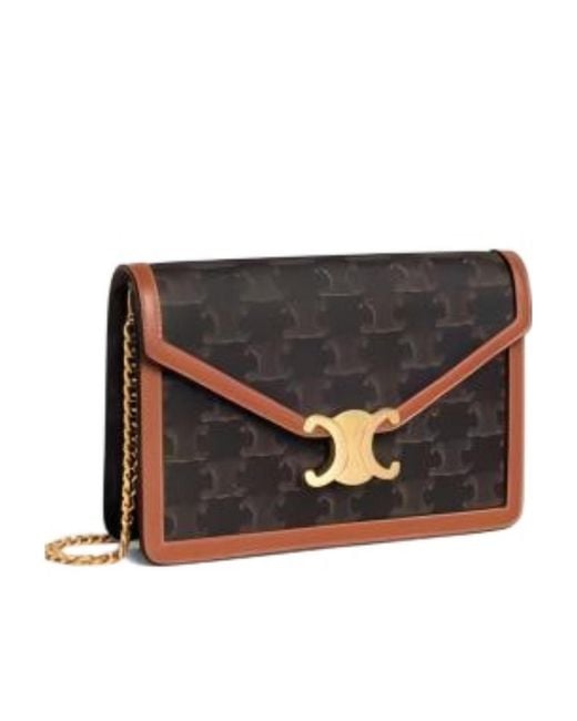 Céline Black Wallet On Chain Margo for men