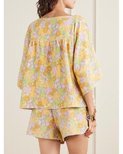 Chloé Natural Floral Top