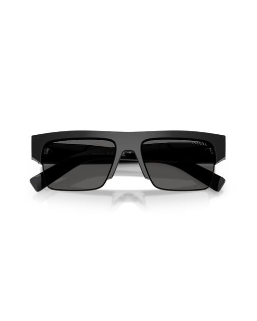 Prada Multicolor Eyewear Semi-Rimless Frame Sunglasses for men