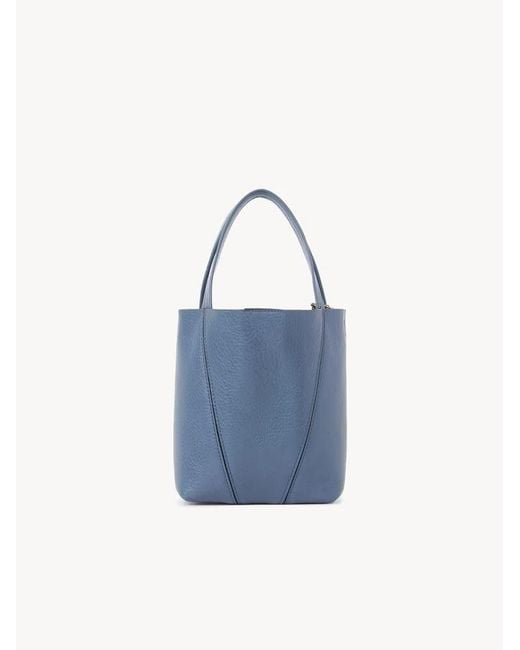 Chloé Blue Chloé Spin Chain Shoulder Bag