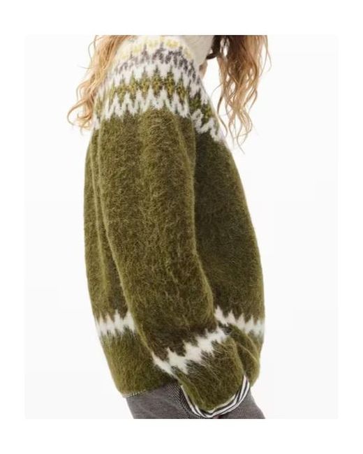 Rag & Bone Green Turtleneck Sweater