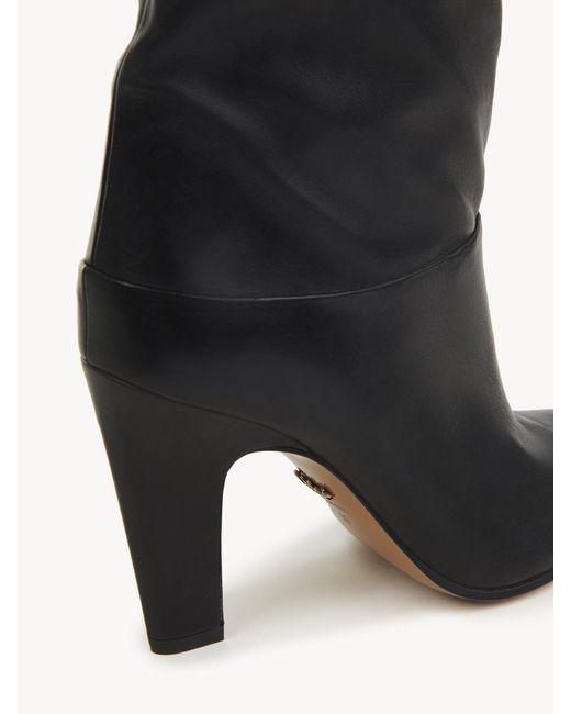 Chloé Black Chloé Eve Knee-Length Heeled Boots