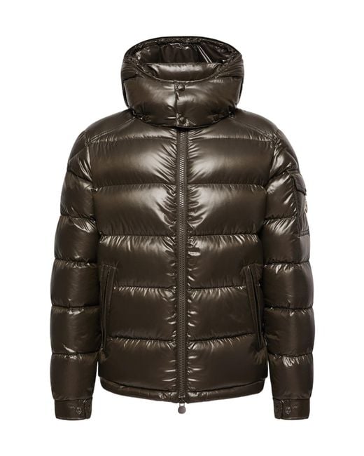 Moncler Green Maya Hooded Short Down Jacket for men