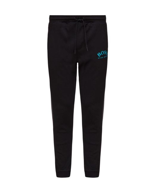 Boss Black Logo Drawstring Sweatpants for men