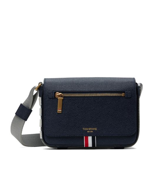Thom Browne Blue Flap Shoulder Bag for men