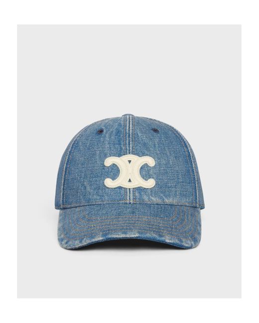 Céline Blue Triomphe Baseball Cap for men