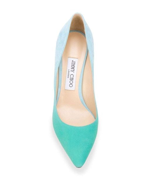 Jimmy Choo Blue Romy 85 High Heels
