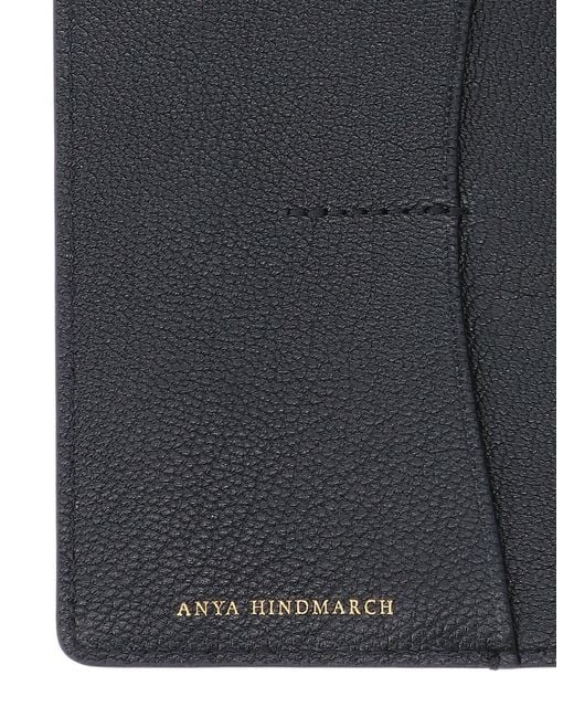 Anya Hindmarch Black Eyes Compact Wallet