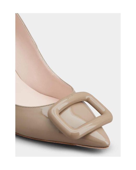 Roger Vivier Multicolor Viv' Choc Lacquered Buckle Pumps