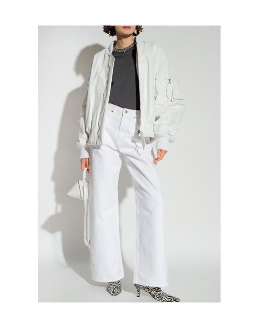 Golden Goose Deluxe Brand White Wide-Leg Jeans