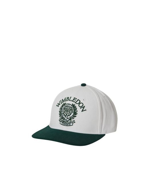 Polo Ralph Lauren Gray Wimbledon Embroidered-Crest Twill Baseball Cap for men