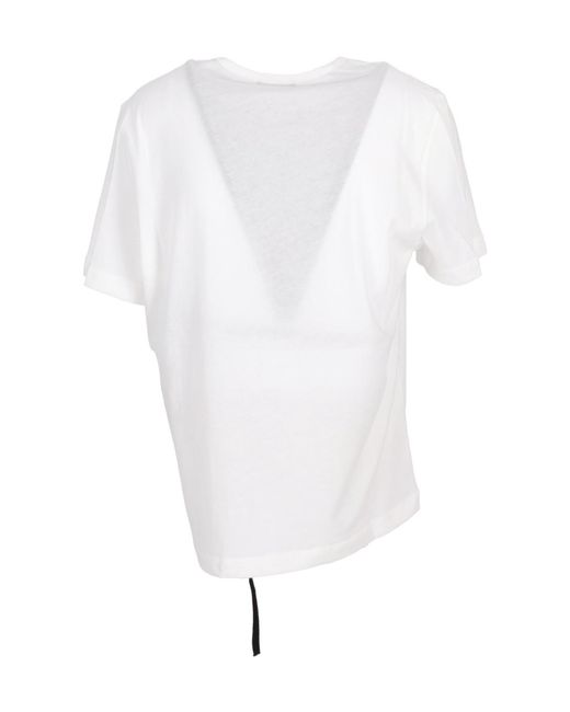 Ann Demeulemeester White Fanie Standard Fit T-Shirt