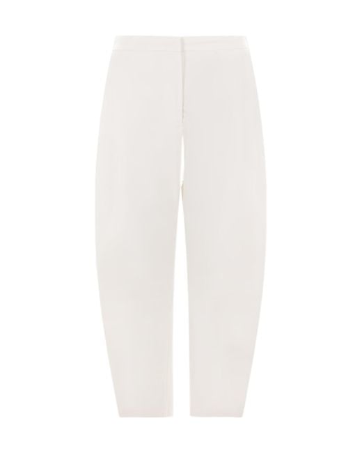 Jil Sander White Straight Leg Trousers