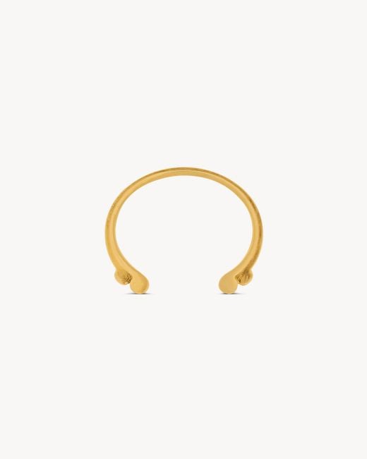 Saint Laurent Metallic Open-Style Bracelet