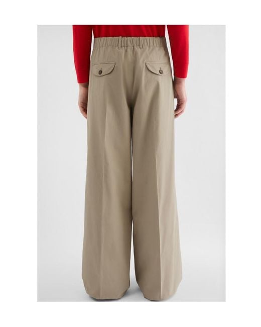 Jil Sander Natural Cotton Drill Trousers for men