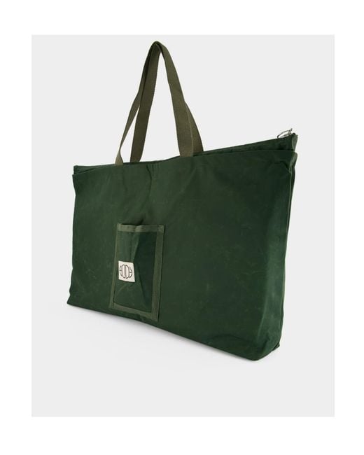 Bode Green Zippered Handbag for men