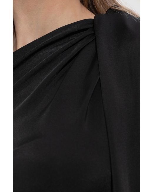Victoria Beckham Black Asymmetric Top