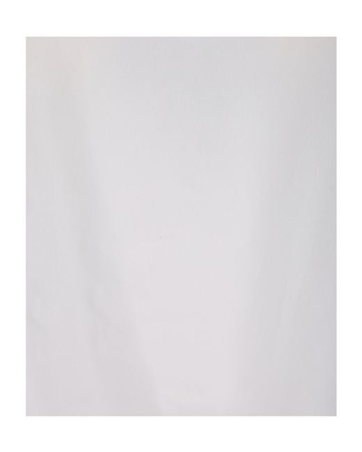 ERMANNO FIRENZE White Pearl-Embellished V-Neck Blouse