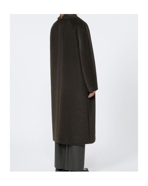 Max Mara Black 'S Rosanna Double-Breasted Coat
