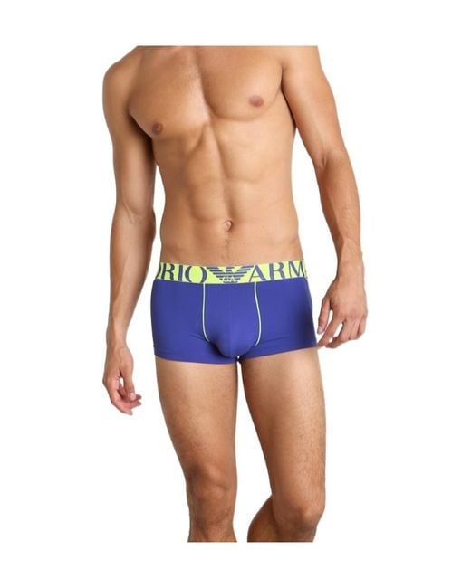 Emporio Armani Blue Logo Detail Panties for men