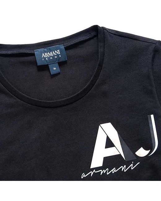 Armani Jeans Blue Logo T-Shirt