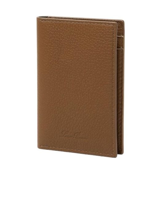 Loro Piana Brown Extra Bifold Cardholder for men