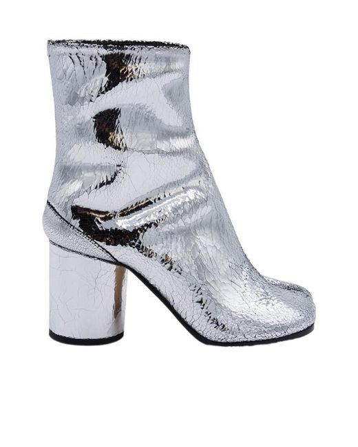 Maison Margiela Gray Tabi Broken Mirror Boots