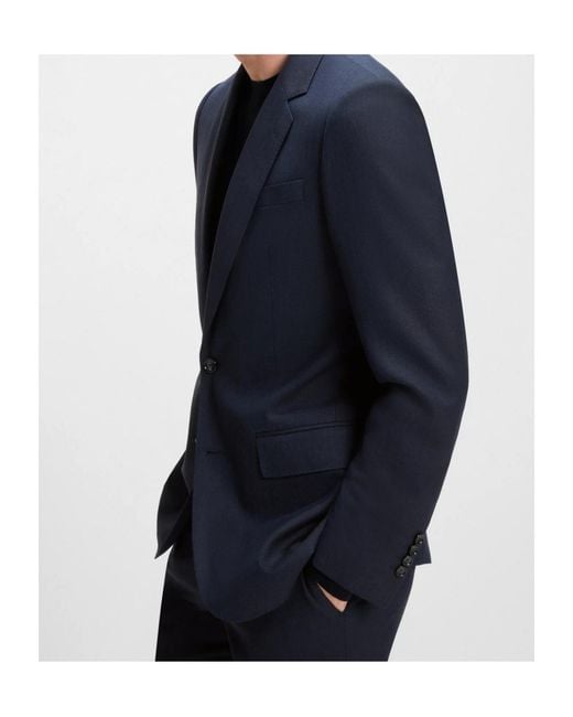 Boss Blue Long-Sleeved Suit for men